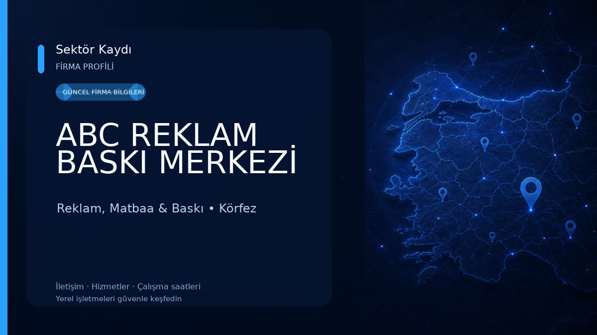 ABC REKLAM BASKI MERKEZİ Reklam, Matbaa & Baskı