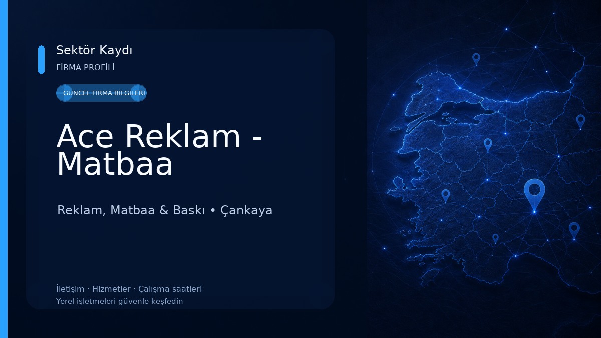 Ace Reklam - Matbaa 