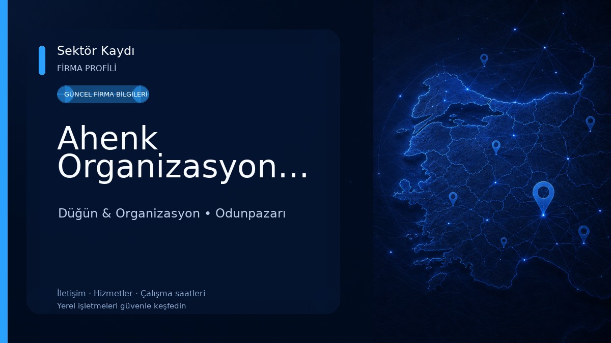 Ahenk Organizasyon&Davet Düğün & Organizasyon