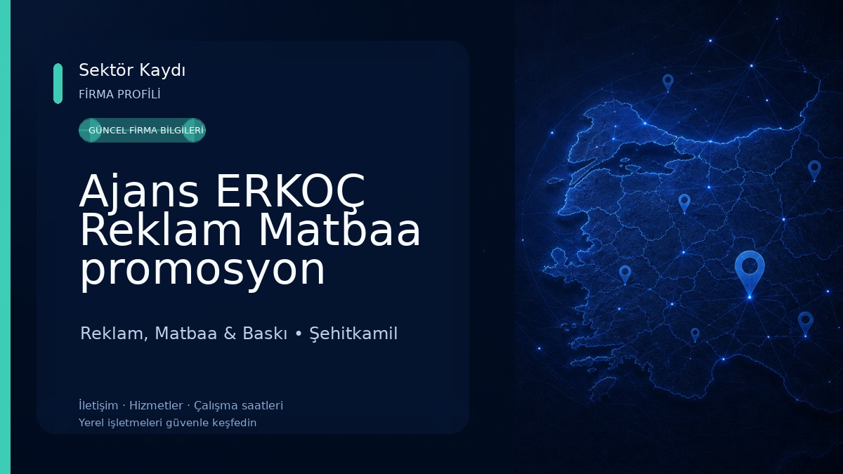 Ajans ERKOÇ Reklam Matbaa promosyon Reklam, Matbaa & Baskı