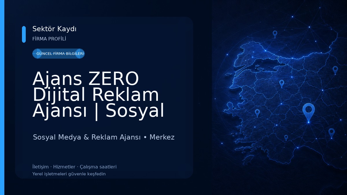 Ajans ZERO Dijital Reklam Ajansı | Sosyal Medya, Web Tasarım E-ticaret Çözümleri 