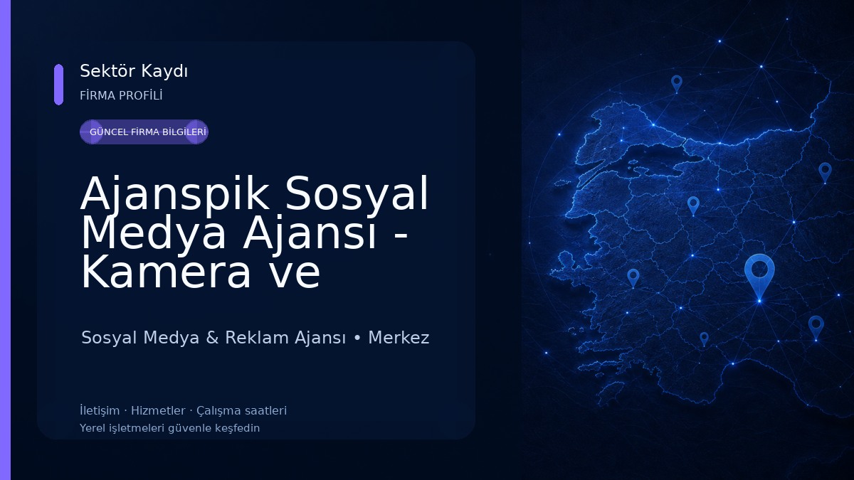 Ajanspik Sosyal Medya Ajansı - Kamera ve Drone Çekimi - Dijital Pazarlama - E-ticaret Danışmanlığı Sosyal Medya & Reklam Ajansı