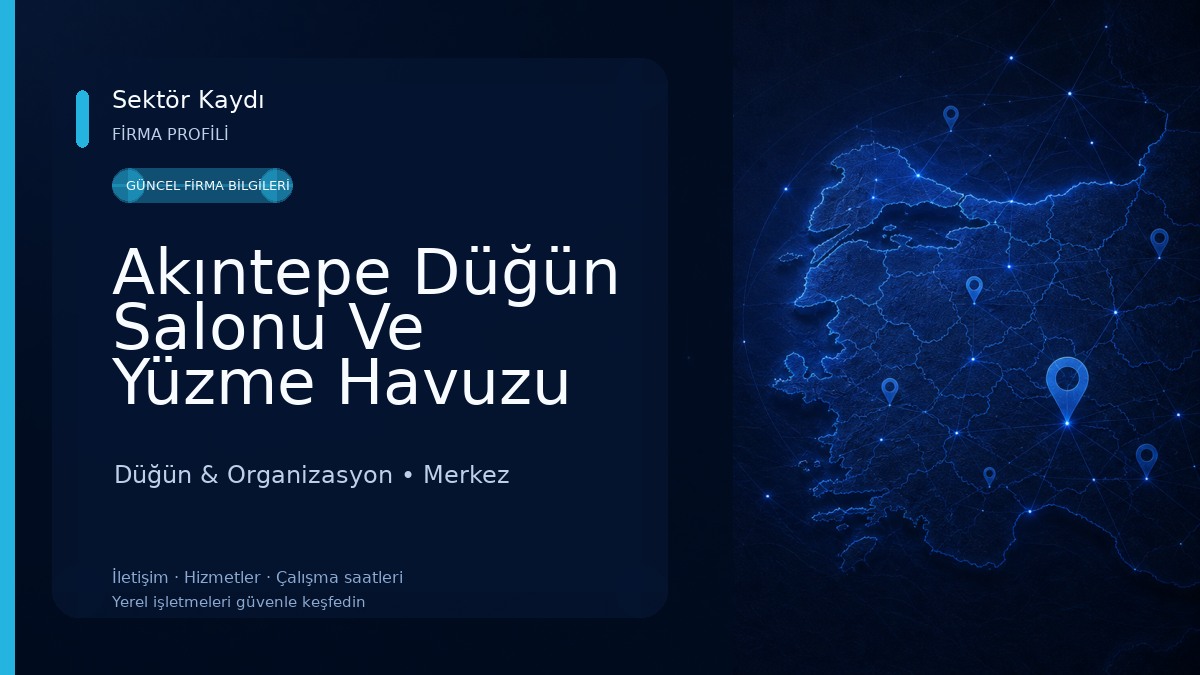 Akıntepe Düğün Salonu Ve Yüzme Havuzu Düğün & Organizasyon