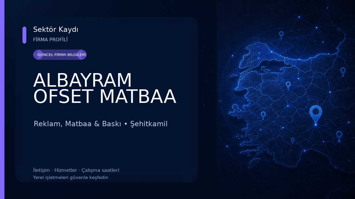 ALBAYRAM OFSET MATBAA Reklam, Matbaa & Baskı