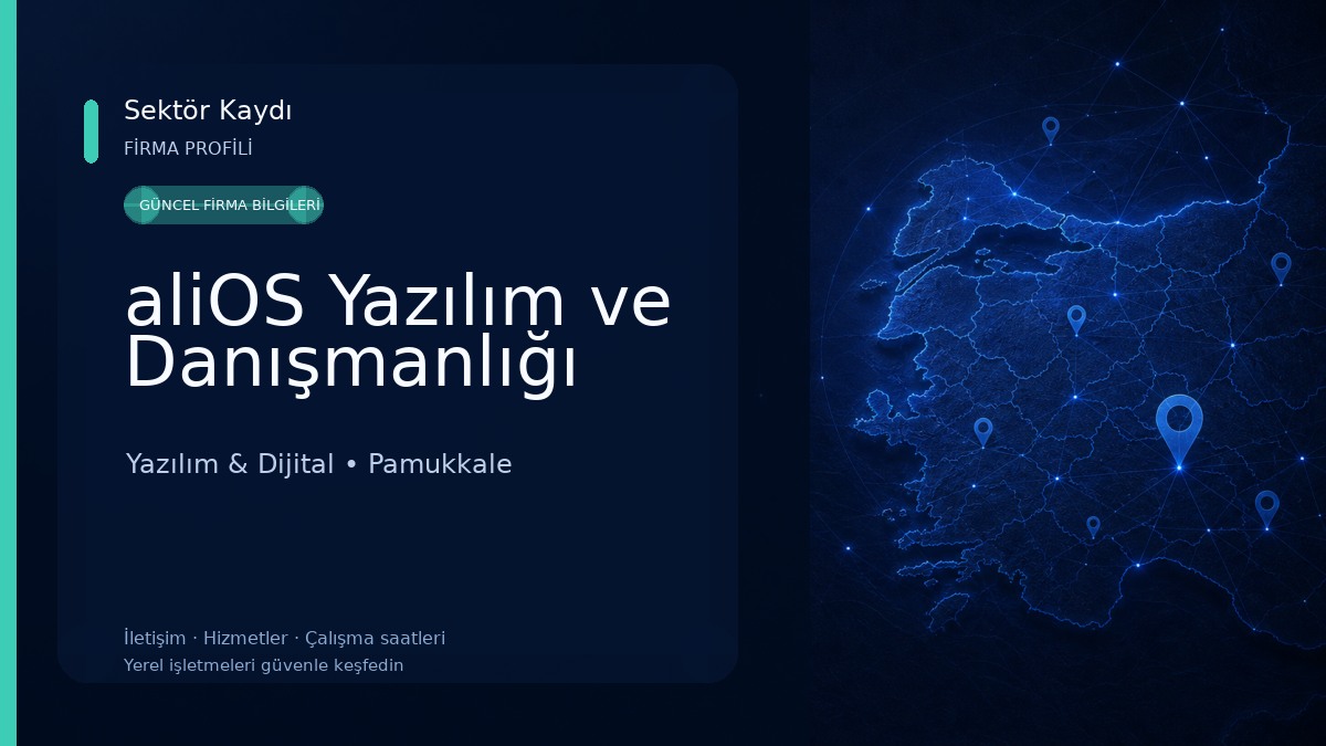 aliOS Yazılım ve Danışmanlığı