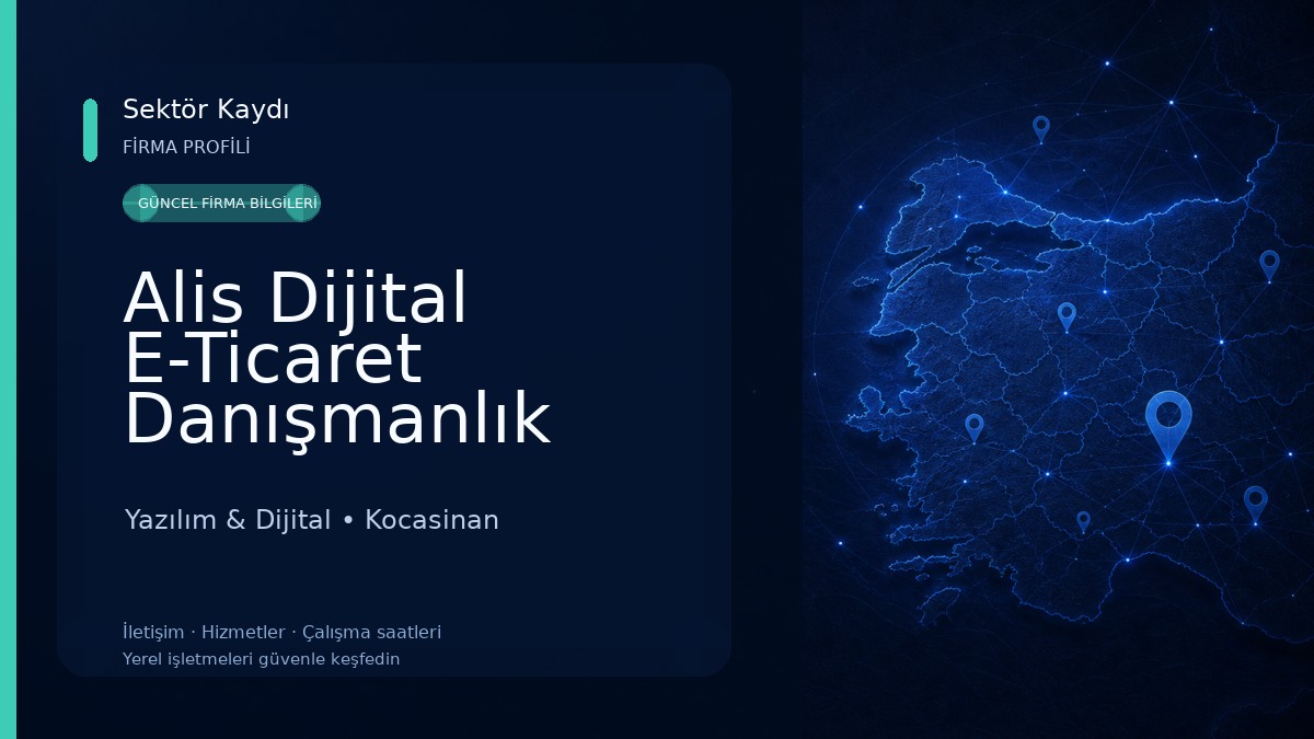 Alis Dijital E-Ticaret Danışmanlık Reklam Ajansı (Shopify - İkas Partner)