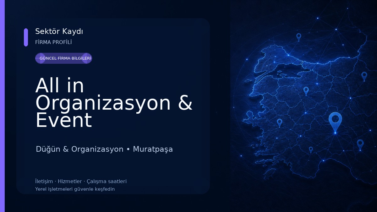 All in Organizasyon & Event Düğün & Organizasyon