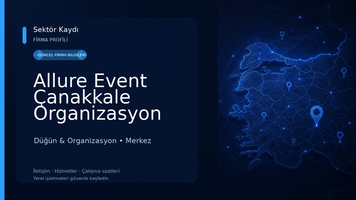 Allure Event Çanakkale Organizasyon Düğün & Organizasyon