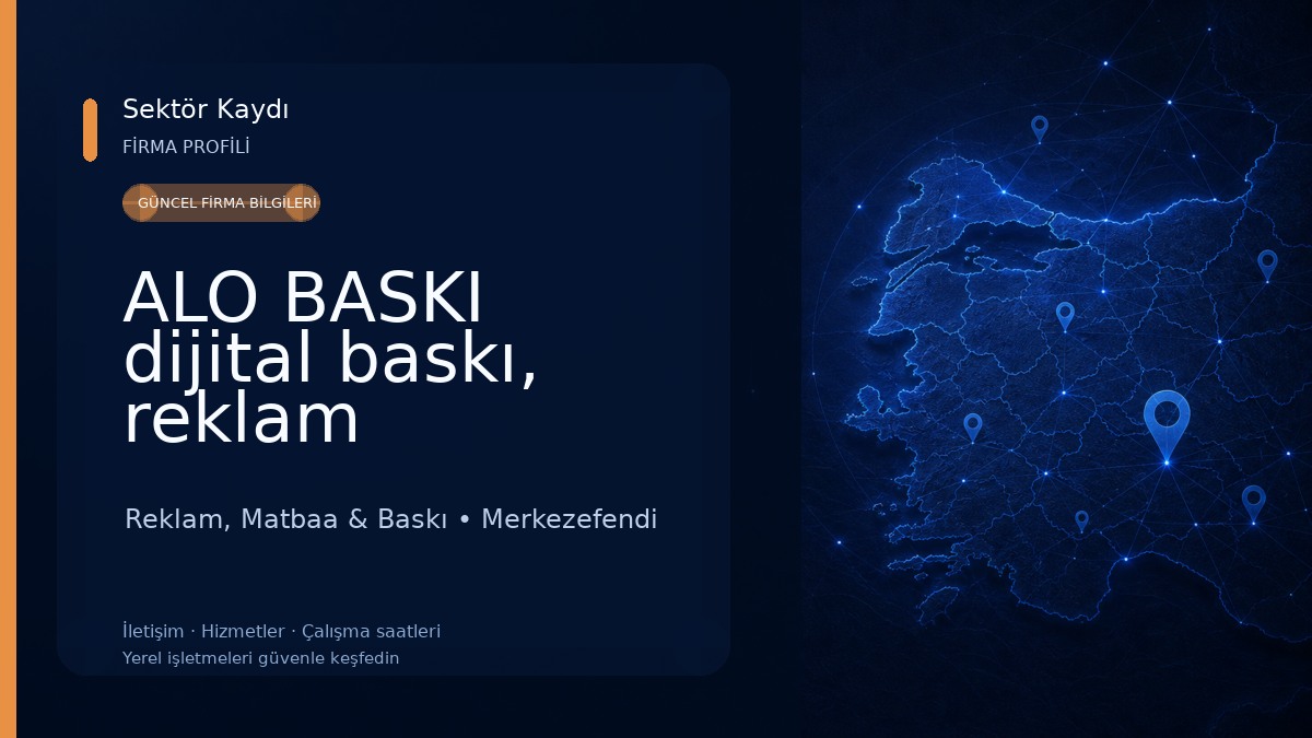 ALO BASKI dijital baskı, reklam promosyon Reklam, Matbaa & Baskı