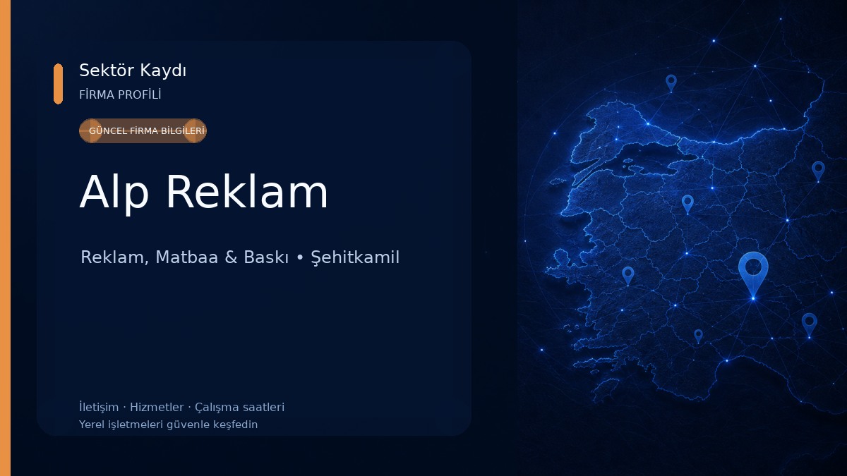 Alp Reklam Reklam, Matbaa & Baskı