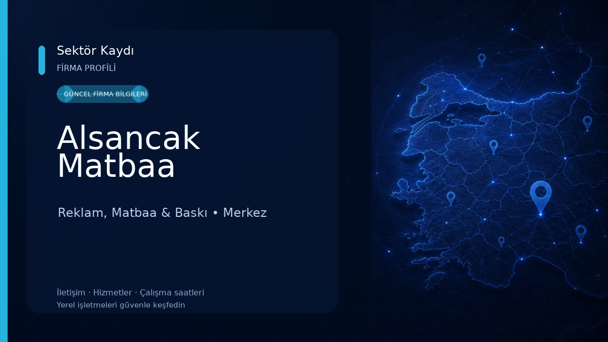 Alsancak Matbaa Reklam, Matbaa & Baskı