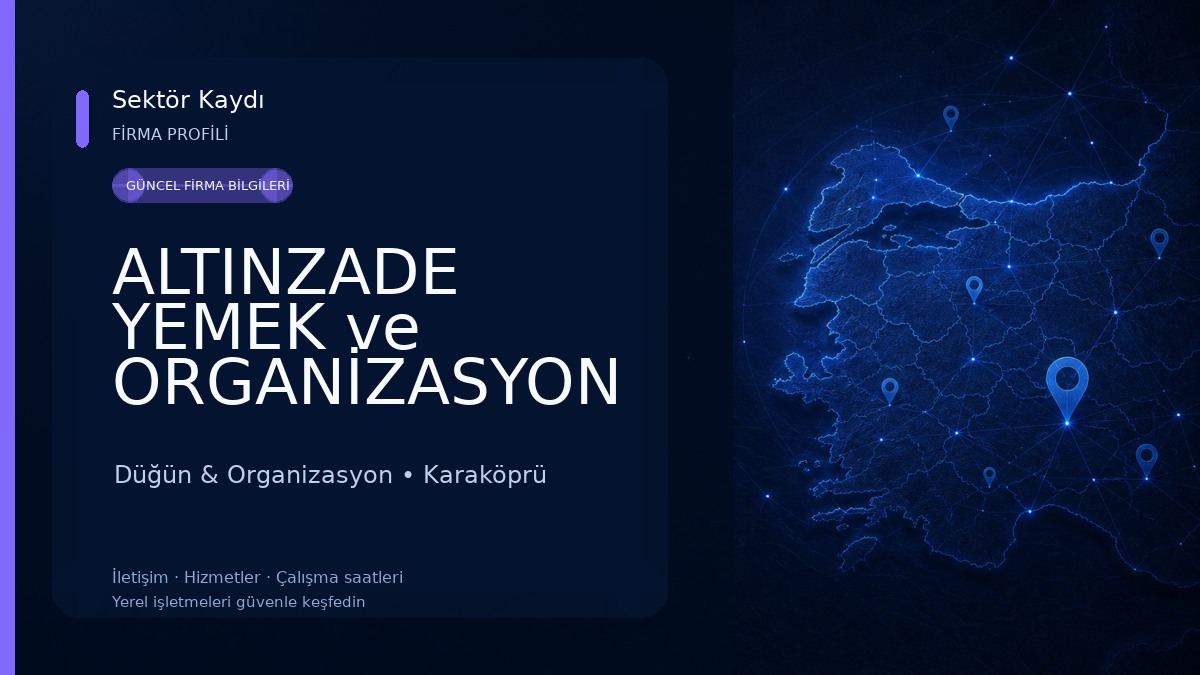 ALTINZADE YEMEK ve ORGANİZASYON Düğün & Organizasyon