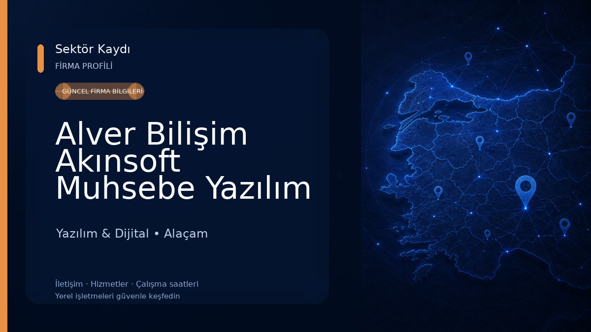 Alver Bilişim Akınsoft Muhsebe Yazılım Yazılım & Dijital