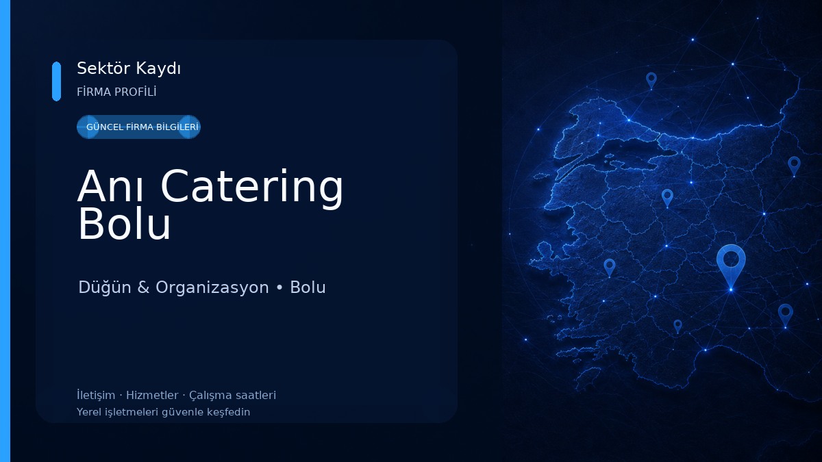 Anı Catering Bolu 