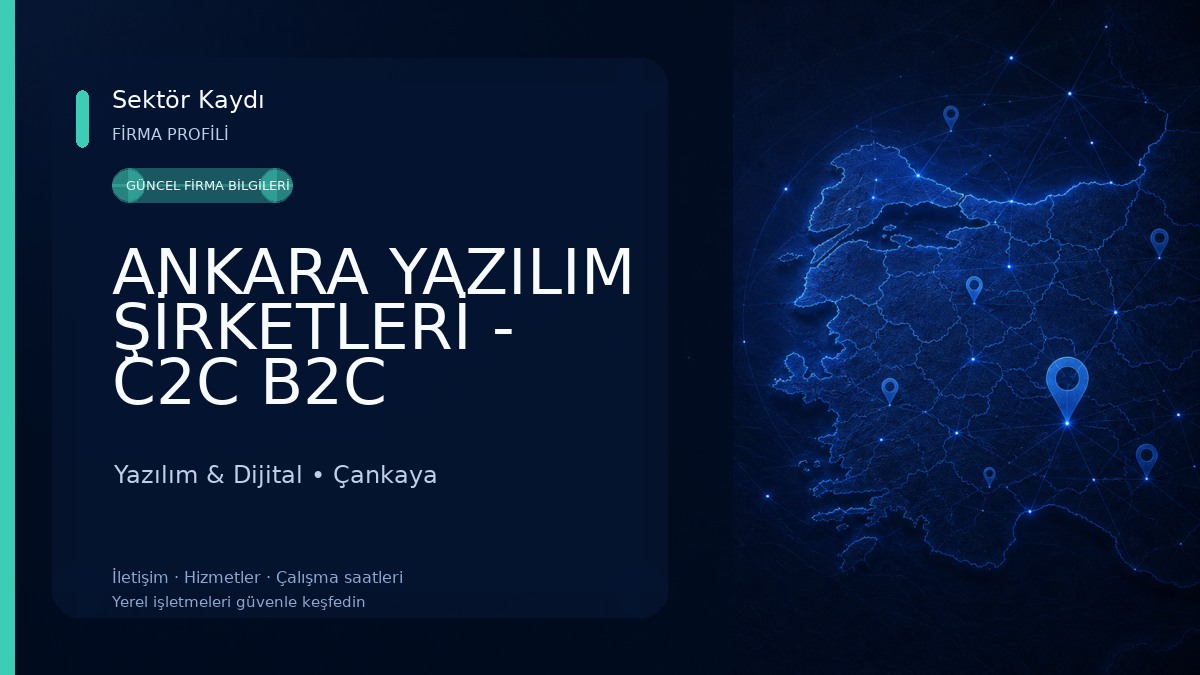 ANKARA YAZILIM ŞİRKETLERİ - C2C B2C E-Ticaret Pazaryeri Yazılımı - Ankara E-İmza Firmaları - Ankara Web Yazılım Şirketi