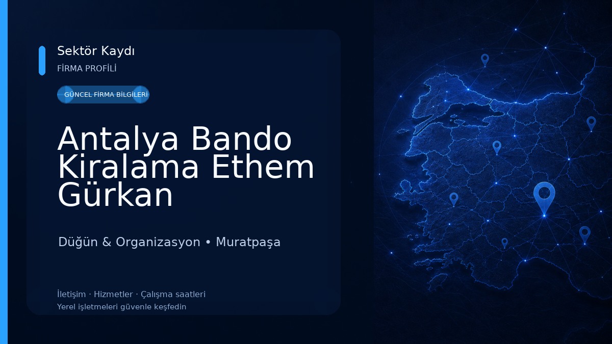 Antalya Bando Kiralama Ethem Gürkan BANDOSU 