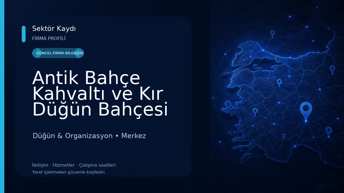 Antik Bahçe Kahvaltı ve Kır Düğün Bahçesi Düğün & Organizasyon