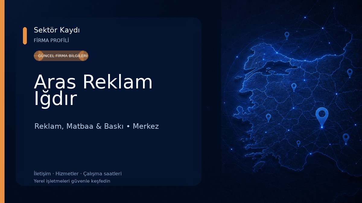 Aras Reklam Iğdır Reklam, Matbaa & Baskı