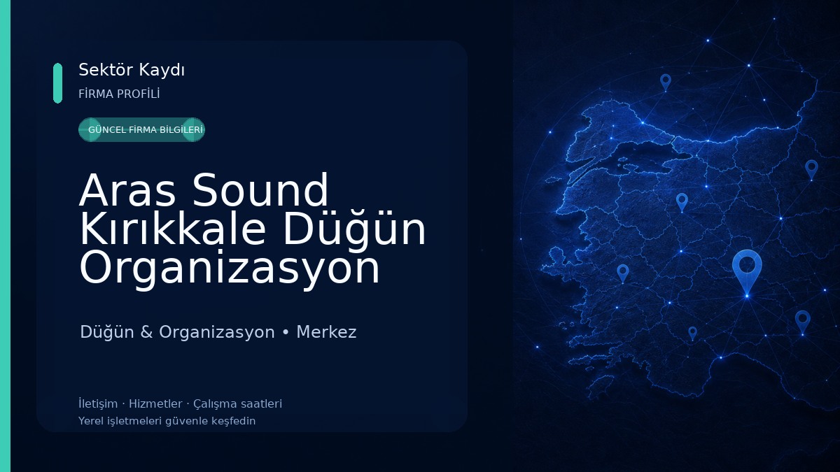 Aras Sound Kırıkkale Düğün Organizasyon Hizmetleri