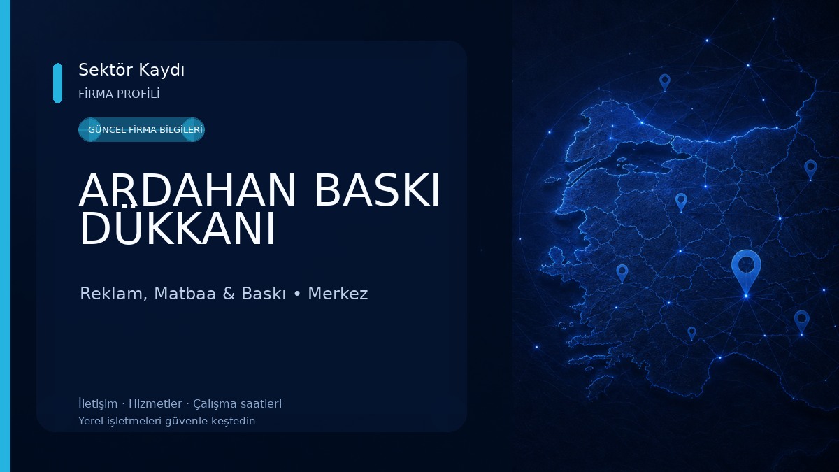 ARDAHAN BASKI DÜKKANI Reklam, Matbaa & Baskı