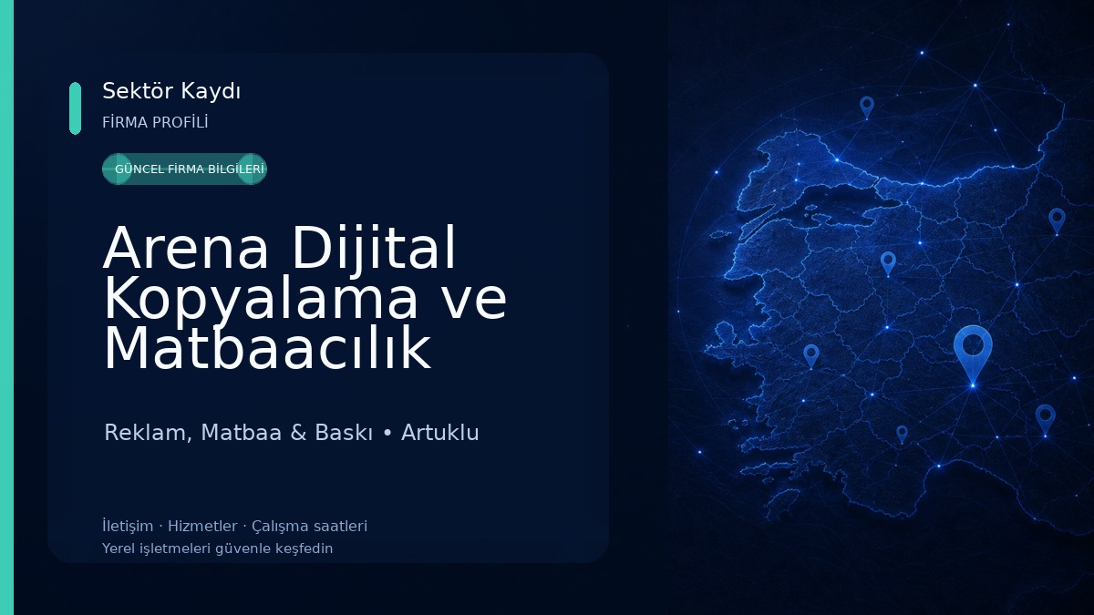 Arena Dijital Kopyalama ve Matbaacılık Reklam, Matbaa & Baskı