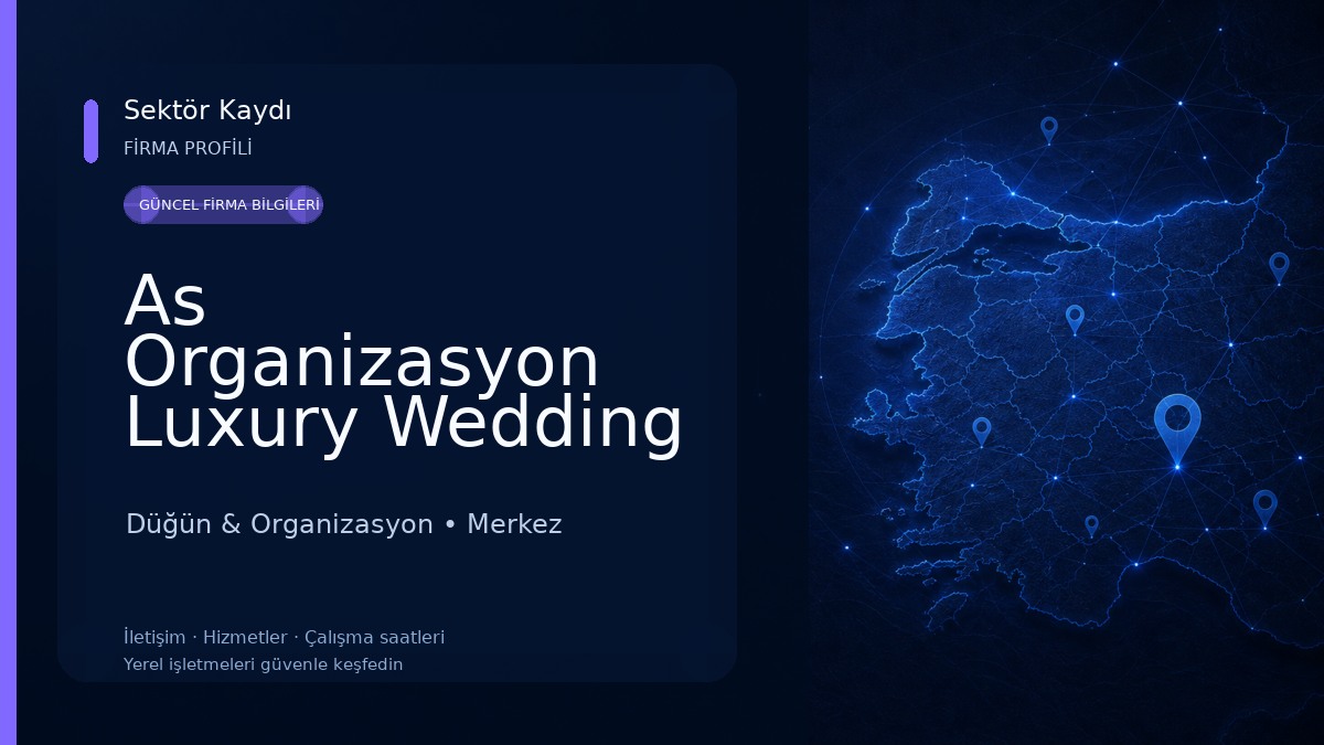 As Organizasyon Luxury Wedding Showroom Düğün & Organizasyon