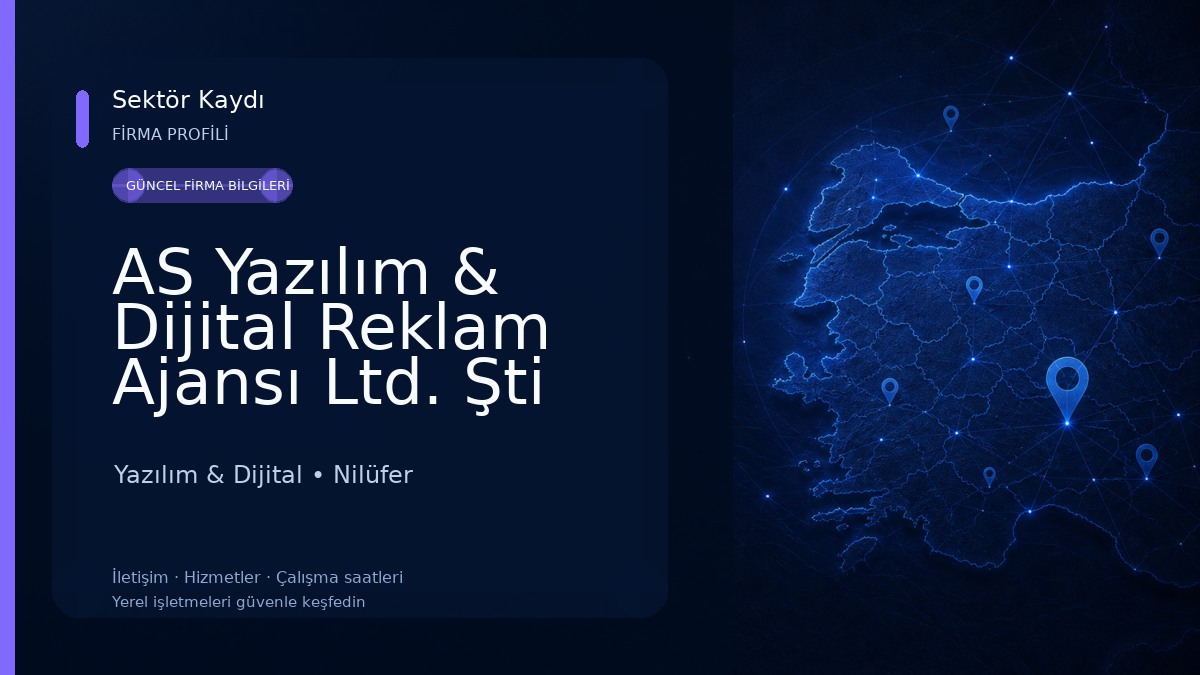 AS Yazılım & Dijital Reklam Ajansı Ltd. Şti Yazılım & Dijital
