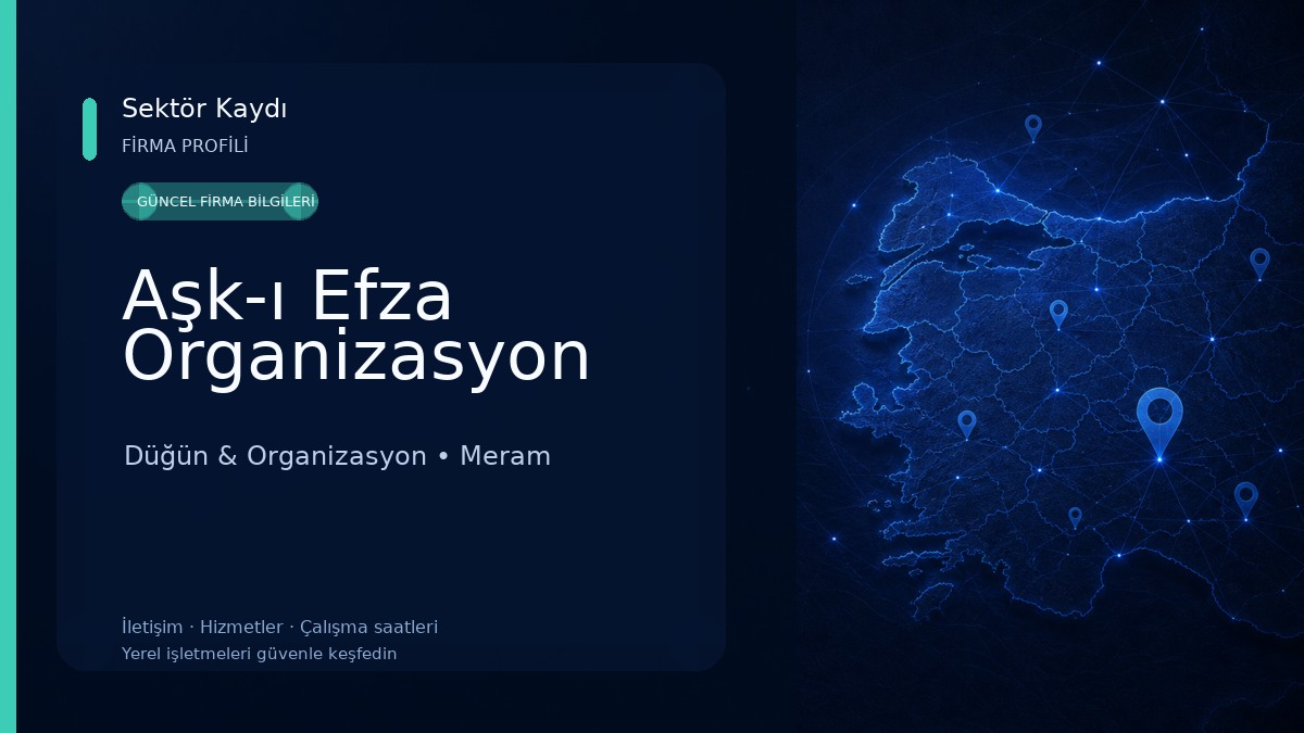 Aşk-ı Efza Organizasyon Düğün & Organizasyon