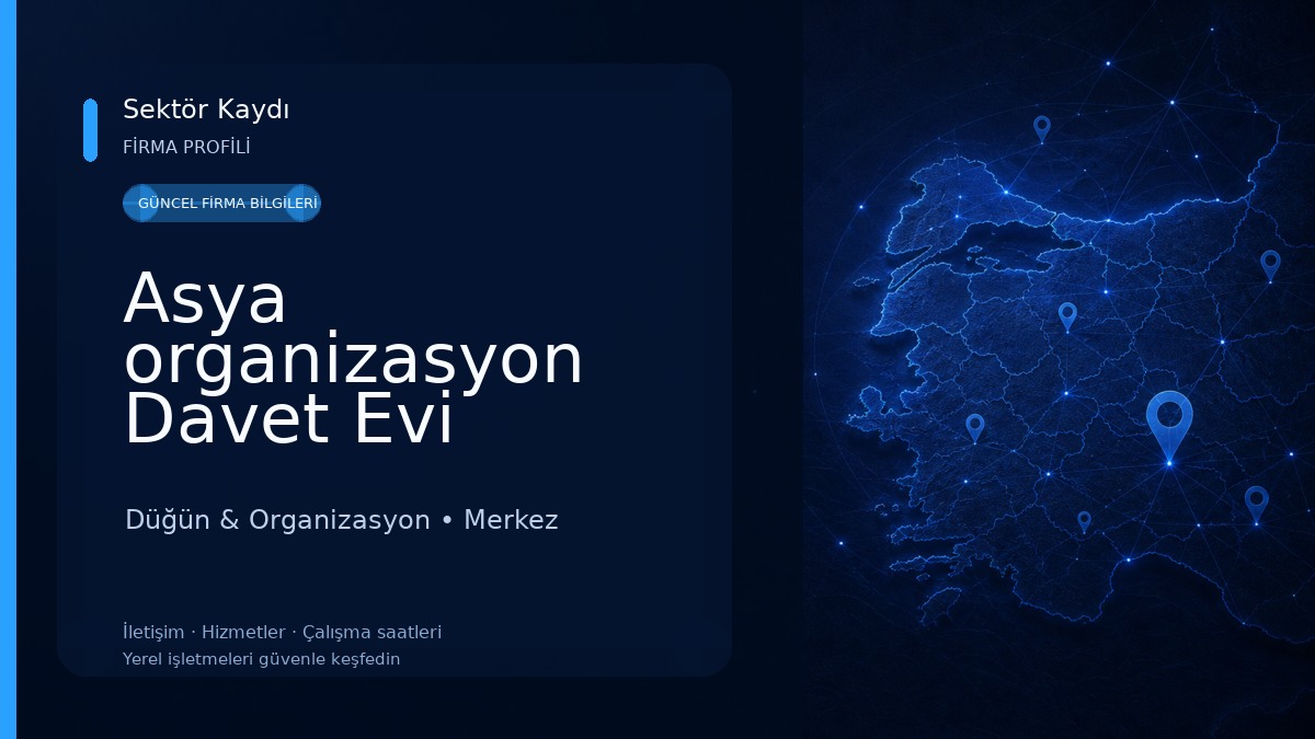 Asya organizasyon Davet Evi Düğün & Organizasyon