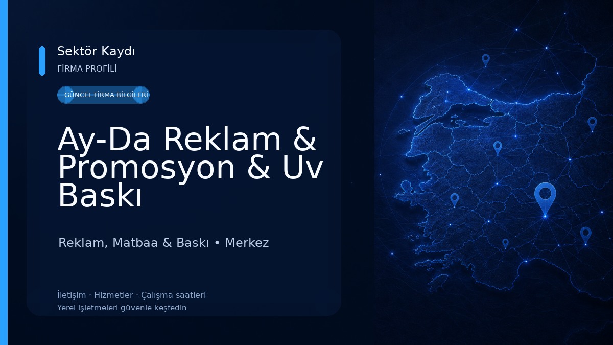 Ay-Da Reklam & Promosyon & Uv Baskı