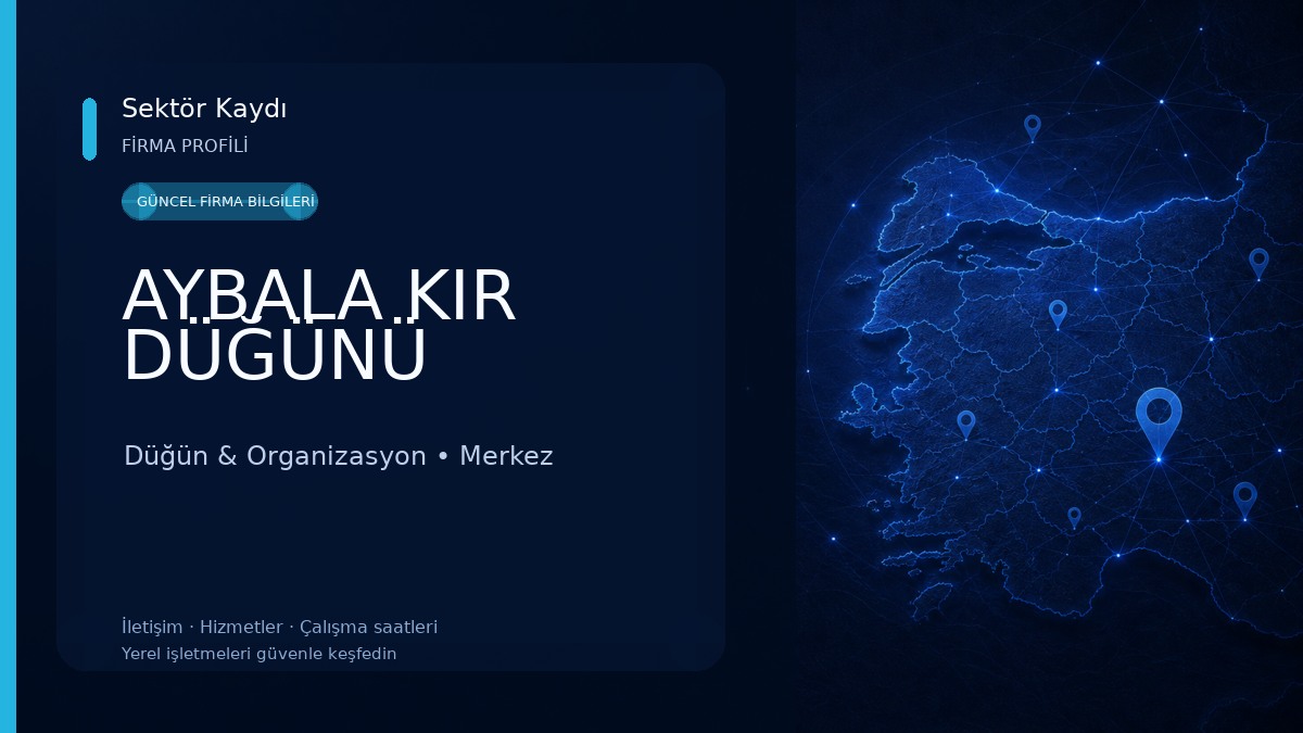 AYBALA KIR DÜĞÜNÜ Düğün & Organizasyon