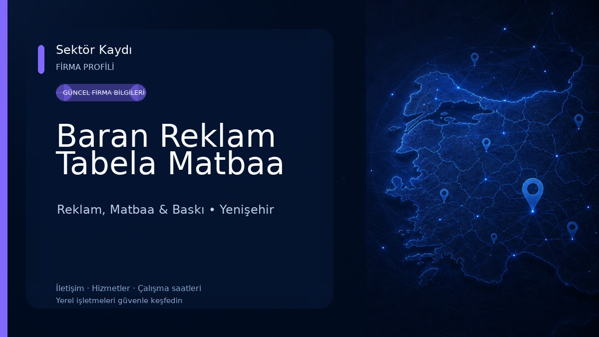 Baran Reklam Tabela Matbaa 
