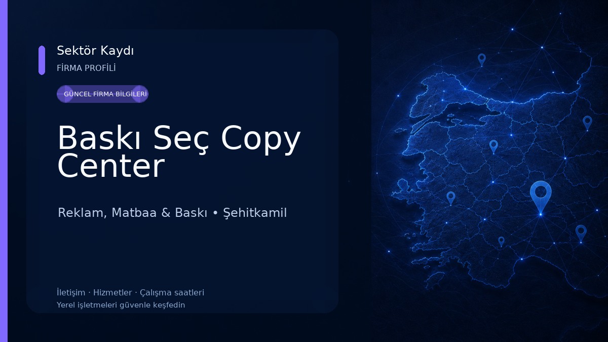 Baskı Seç Copy Center Reklam, Matbaa & Baskı