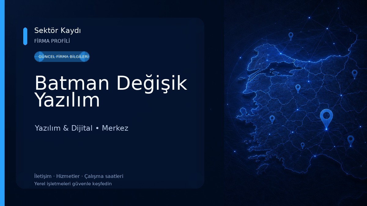 Batman Değişik Yazılım 