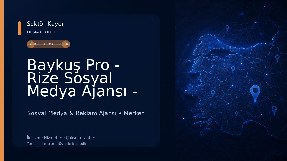 Baykuş Pro - Rize Sosyal Medya Ajansı - Reklam Ajansı - E-Ticaret - Yazılım 