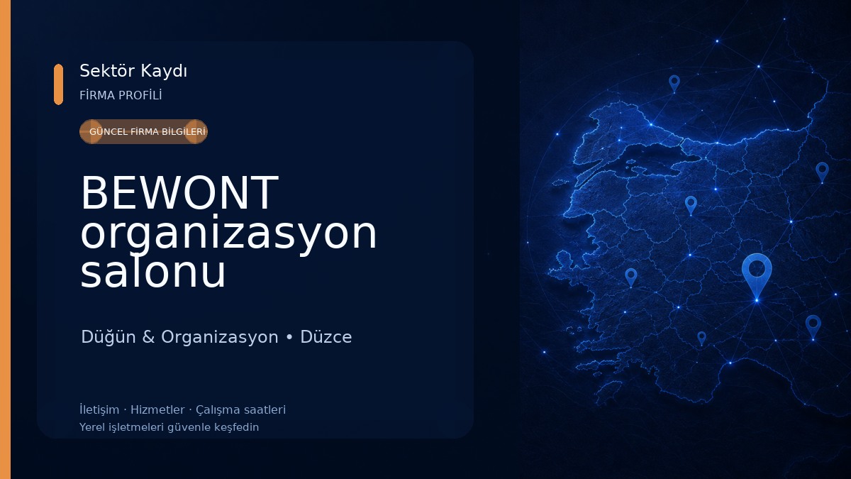 BEWONT organizasyon salonu Düğün & Organizasyon