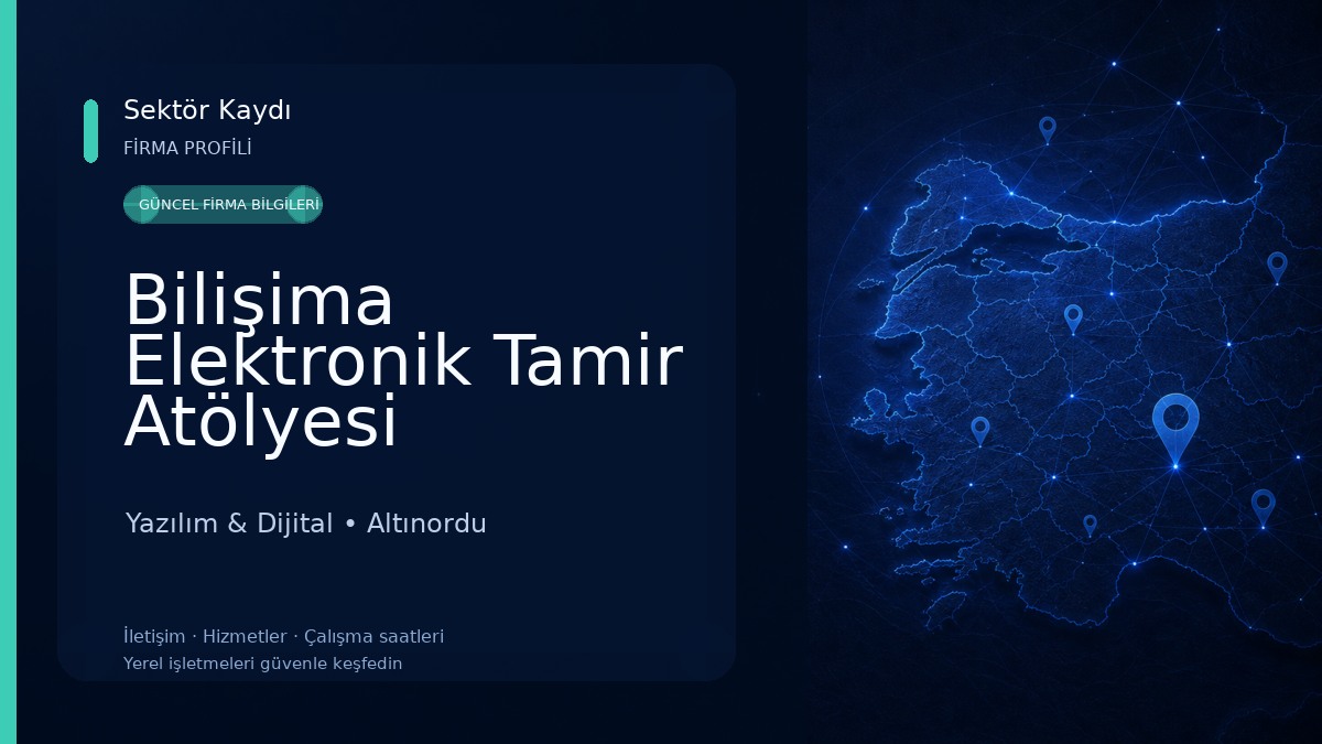 Bilişima Elektronik Tamir Atölyesi Yazılım & Dijital