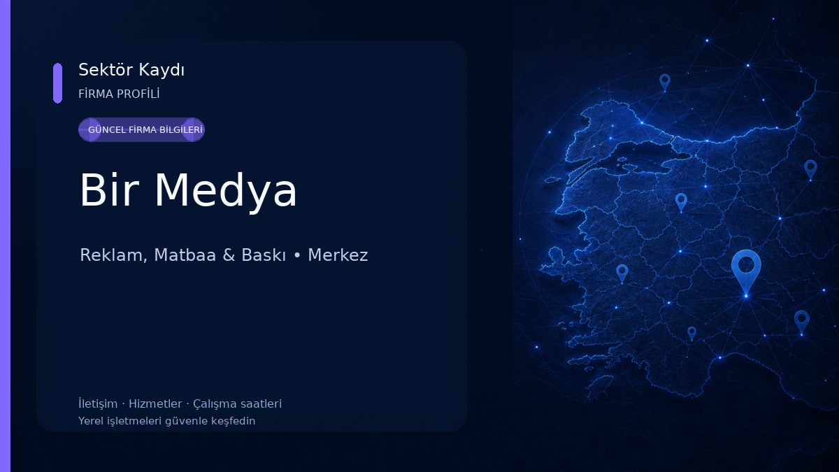 Bir Medya Reklam, Matbaa & Baskı
