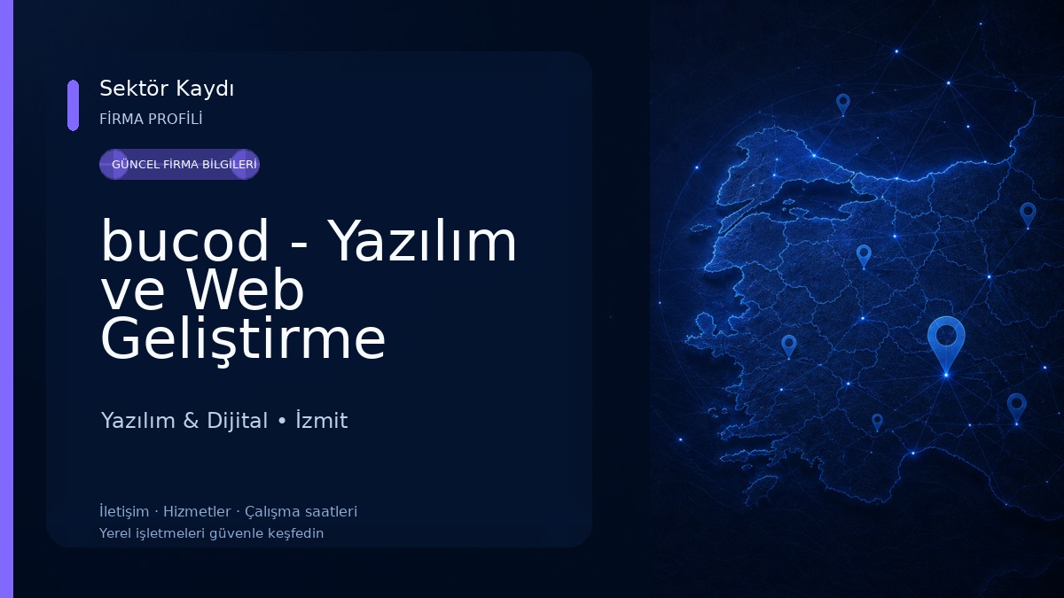 bucod - Yazılım ve Web Geliştirme