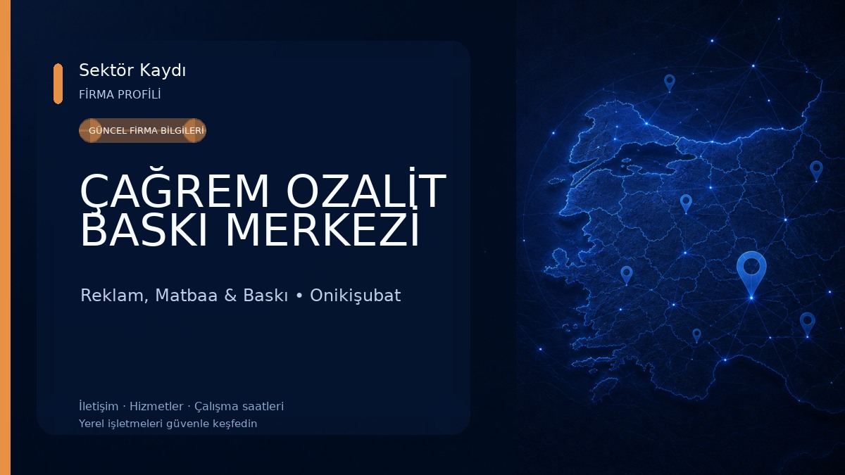 ÇAĞREM OZALİT BASKI MERKEZİ Reklam, Matbaa & Baskı