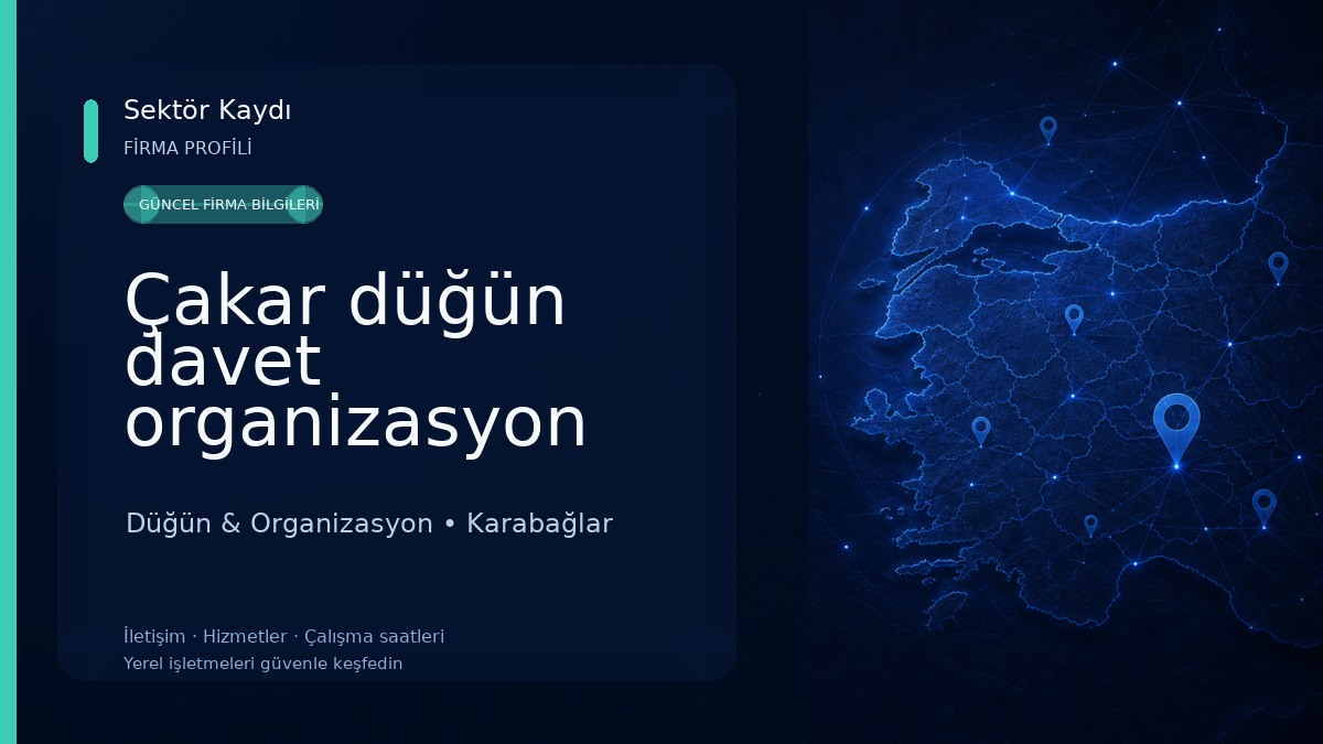 Çakar düğün davet organizasyon Düğün & Organizasyon