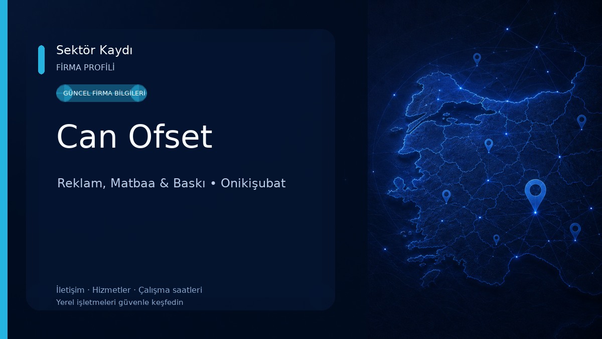 Can Ofset Reklam, Matbaa & Baskı