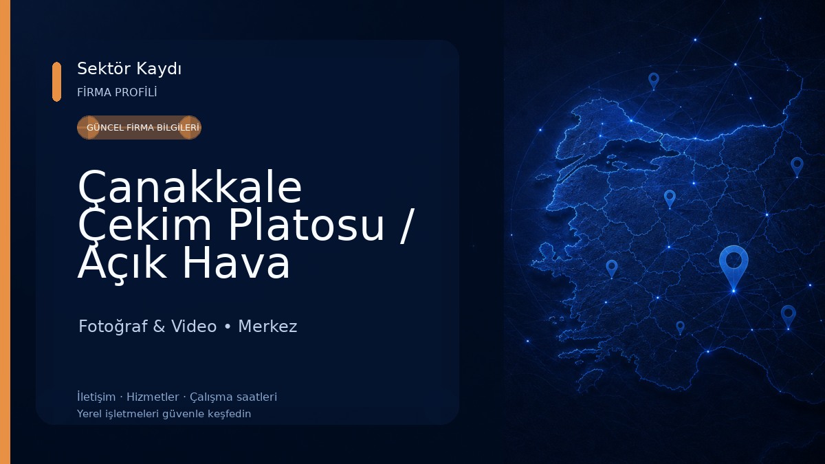 Çanakkale Çekim Platosu / Açık Hava Çekim Platosu Fotoğraf & Video