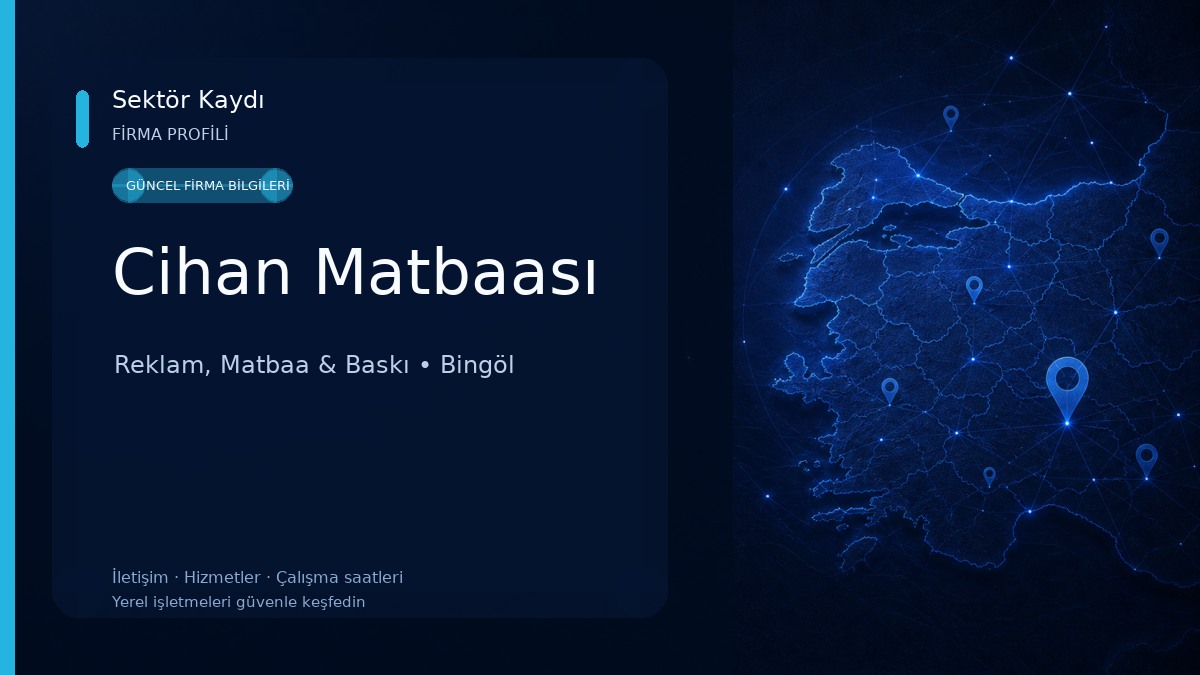 Cihan Matbaası Reklam, Matbaa & Baskı
