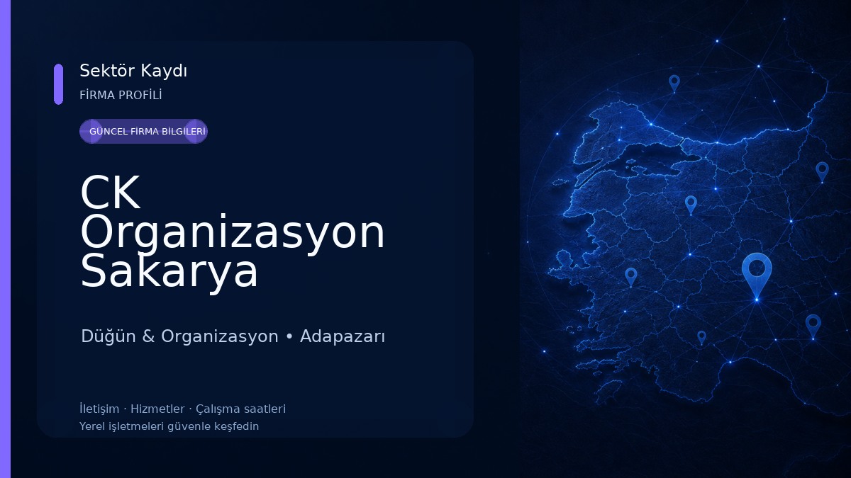 CK Organizasyon Sakarya Düğün & Organizasyon
