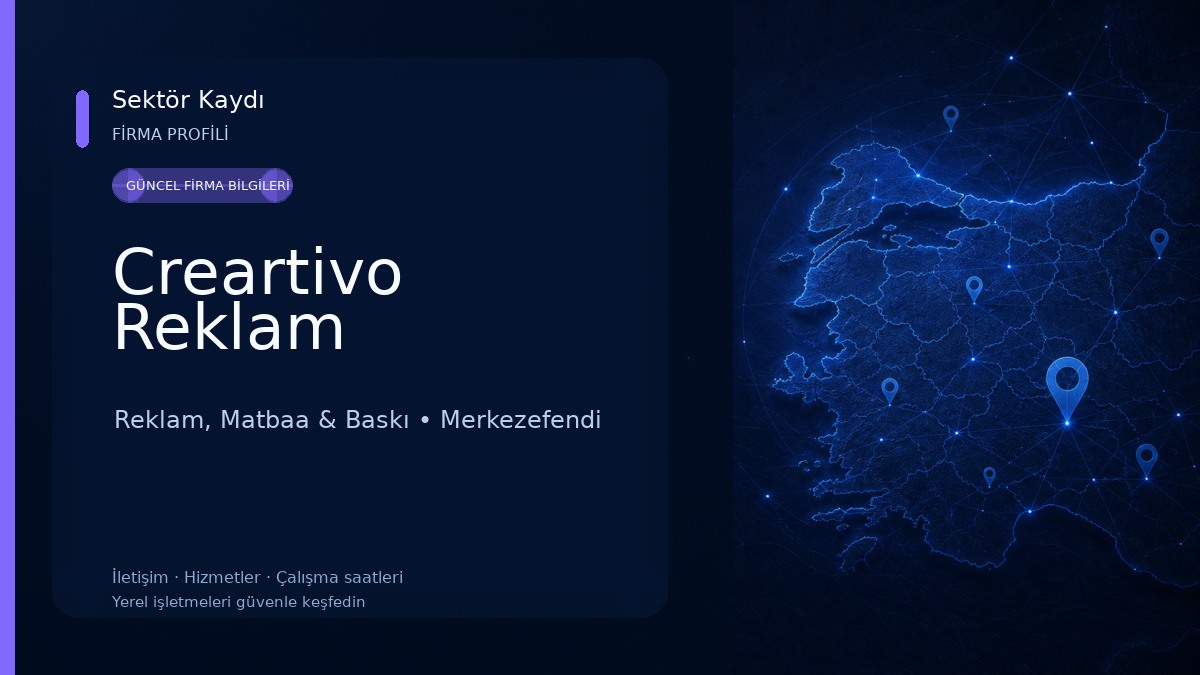 Creartivo Reklam Reklam, Matbaa & Baskı