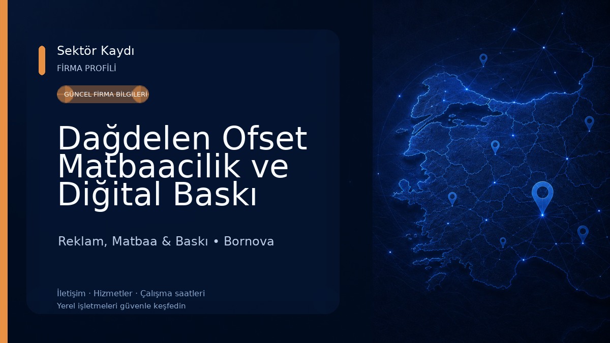 Dağdelen Ofset Matbaacilik ve Diğital Baskı Merkezi Reklam, Matbaa & Baskı