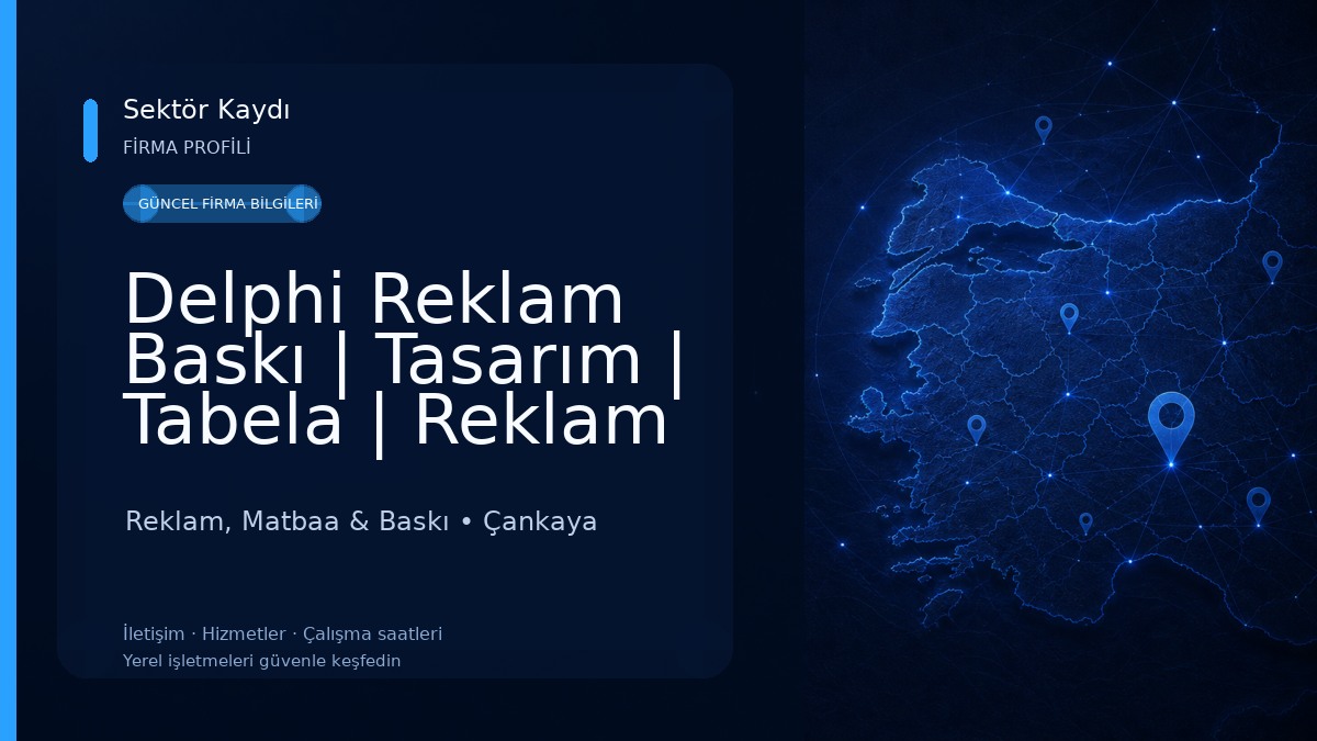 Delphi Reklam Baskı | Tasarım | Tabela | Reklam Reklam, Matbaa & Baskı