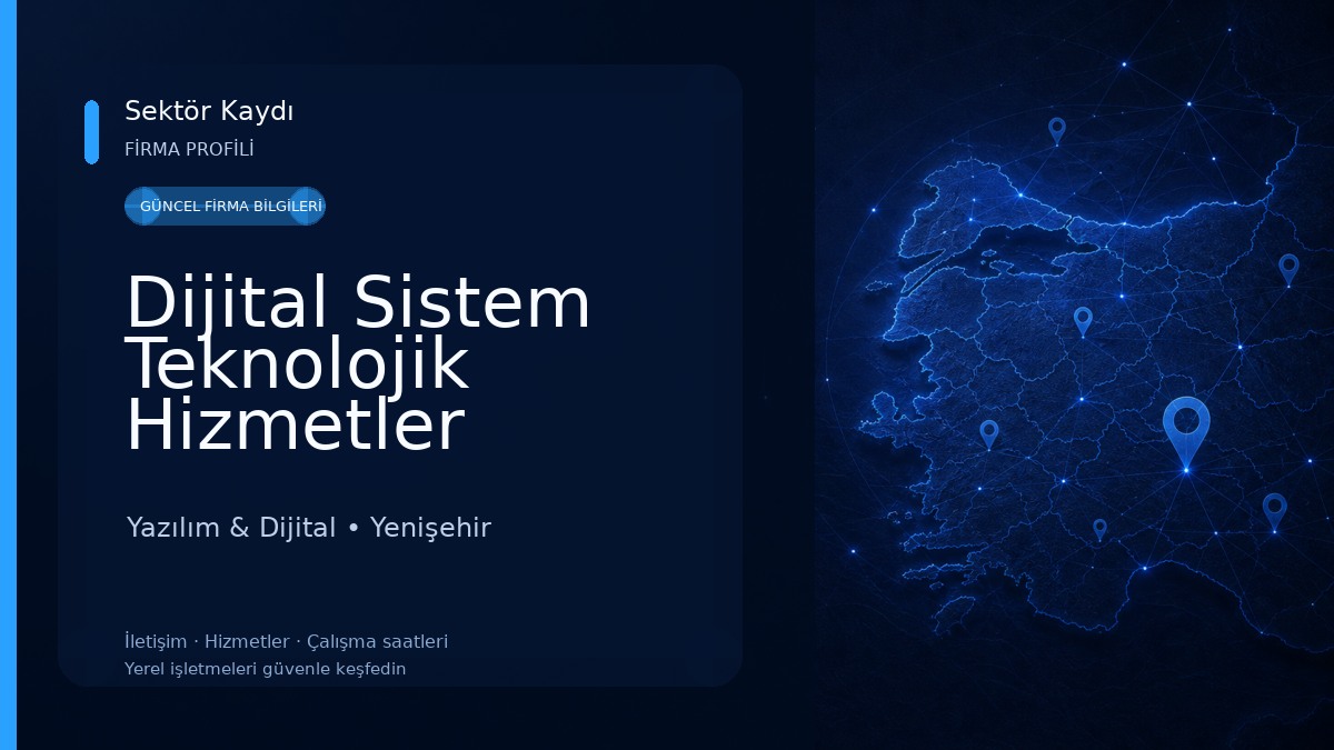 Dijital Sistem Teknolojik Hizmetler
