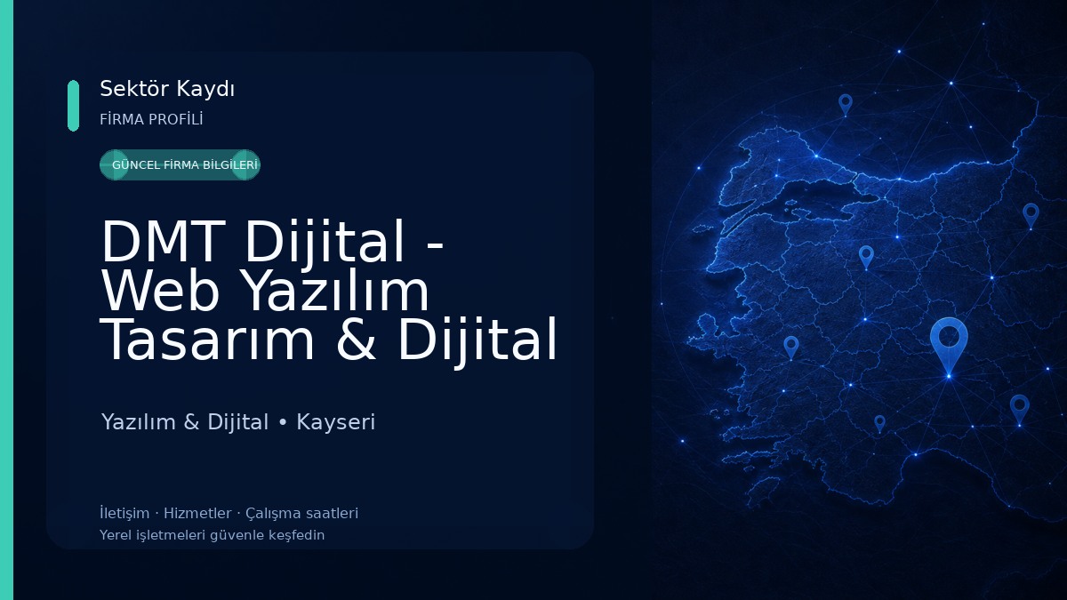 DMT Dijital - Web Yazılım Tasarım & Dijital Pazarlama Ajansı